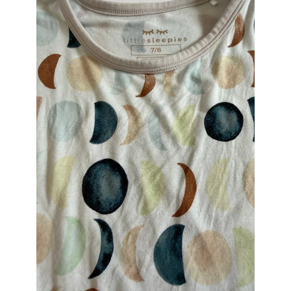 Little Sleepies Luna Neutral Pajama Set Short Sleeve 7/8